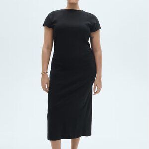 MANGO Midi-dress with draped detail (US Size 20)